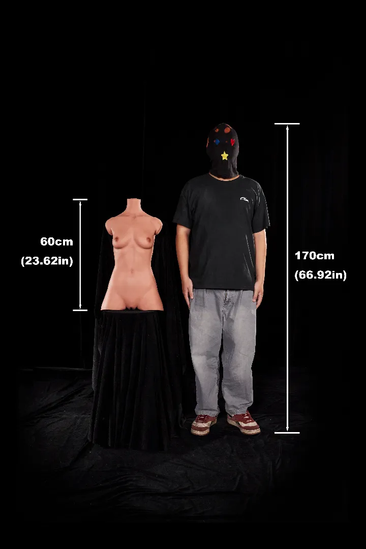 Torso Patung Seks Silikon Climax 60cm